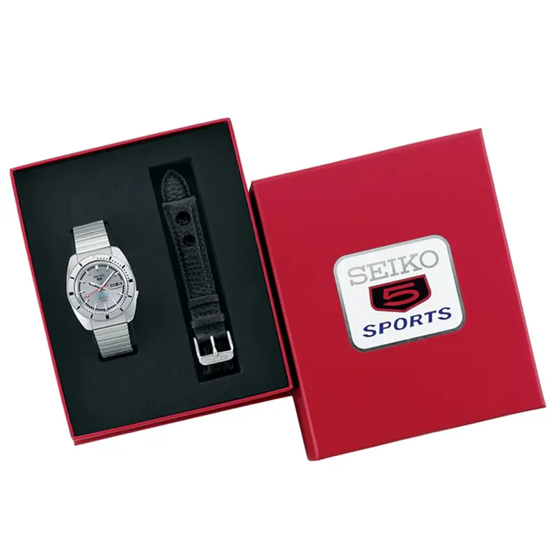 Seiko 5 Sports Heritage Kamen Ride LIMITED EDITION Silver-tone Watch- SRPL03